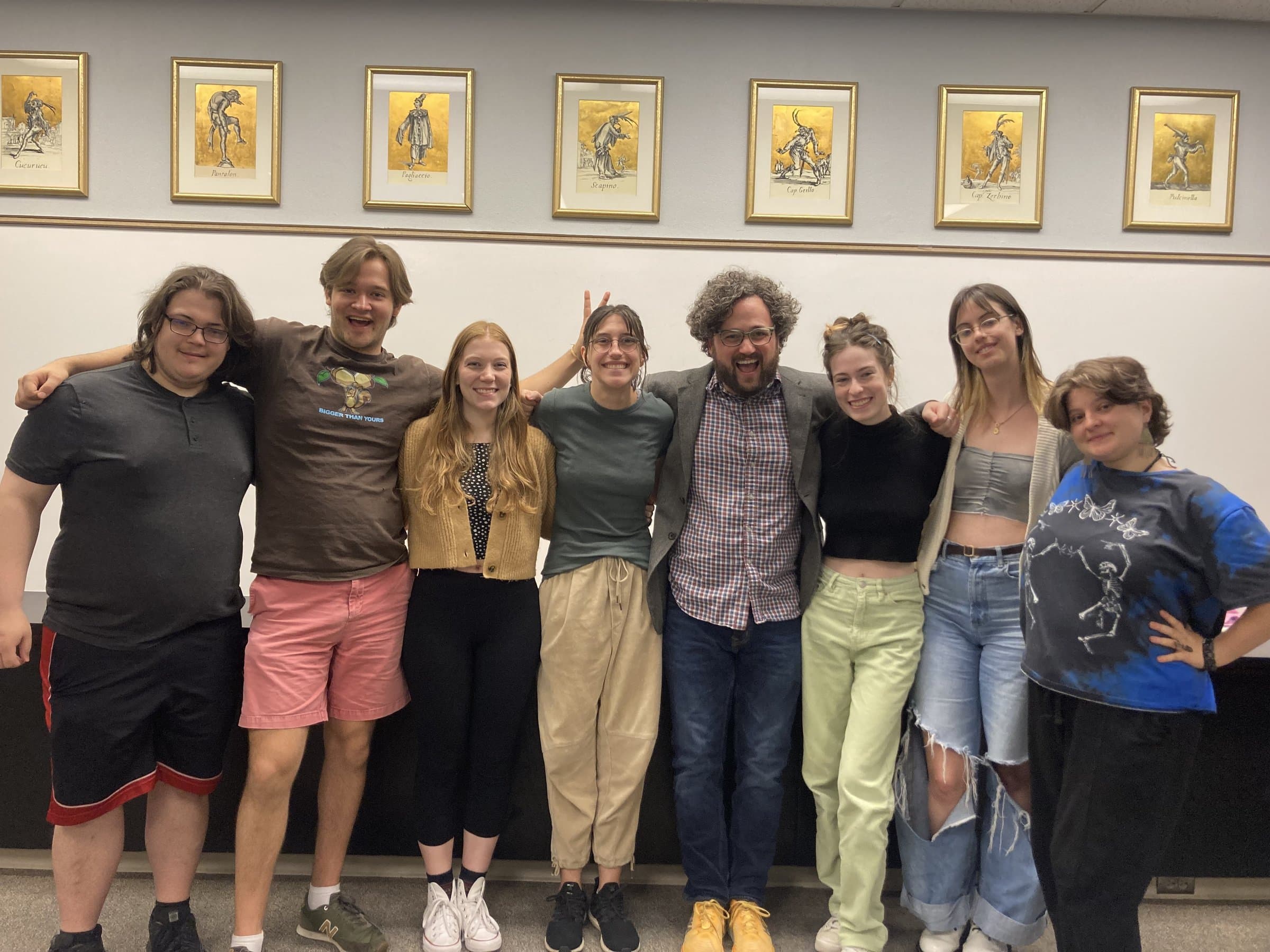 With students from THEA 370R at the end-of-semester showing, Emory University.